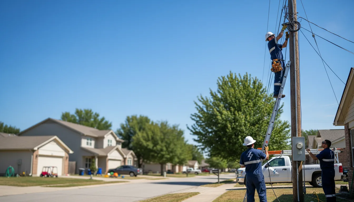 Residential electrician providing installation services in Glenmora, LA